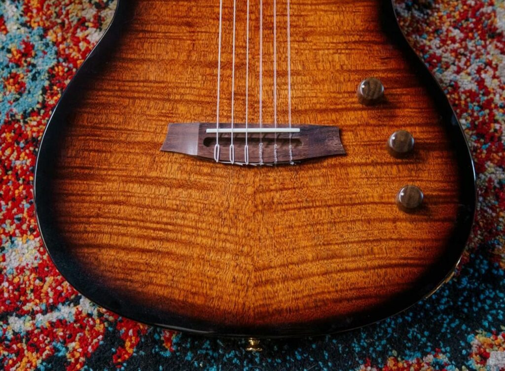 Cordoba Stage Edge Burst Nylon String Electric Guitar • SA Guitar Shop