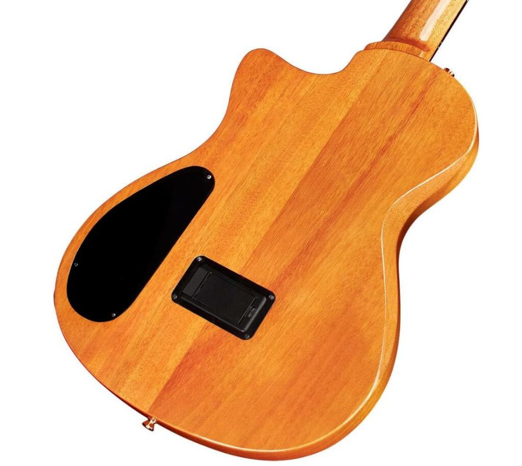 Cordoba Stage Natural Amber Flame Maple Nylon String Electric Guitar