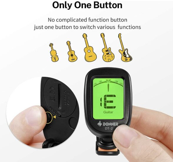 Donner Guitar Tuner Clip on-Accurate Chromatic (DT-2) Buy Guitars & Accesories South Africa