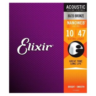 ELIXIR Acoustic Strings Nanoweb 80/20 Extra Light (10-47)