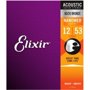 ELIXIR Acoustic Strings Nanoweb 80/20 Light (12-53) Buy Guitars & Accesories South Africa