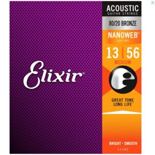 ELIXIR Acoustic Strings Nanoweb 80/20 Medium (13-56) Buy Guitars & Accesories South Africa