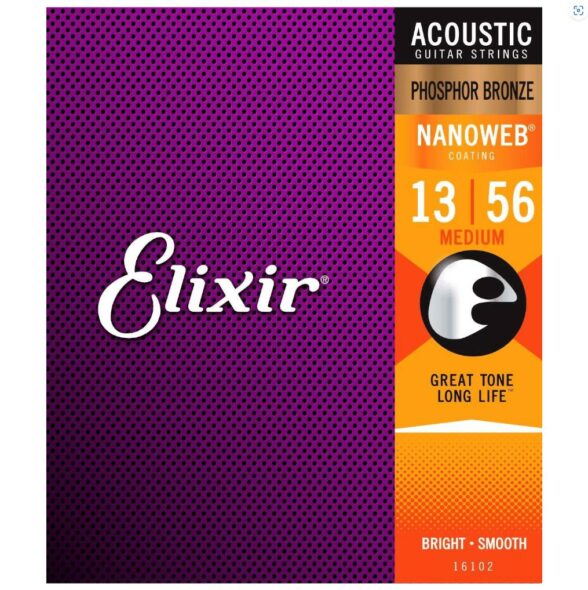 ELIXIR Acoustic Strings Nanoweb Bronze Medium (13-56) Buy Guitar Gear, Strings & Accessories Online South Africa