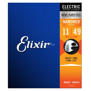 Elixir Medium Electric Guitar Strings NANOWEB (11-49)