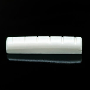 Acoustic Guitar Ox Bone Nut 44x5x9 mm Bleached