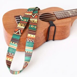 Hands Free No-Drill Ukulele Strap – Ethnic Design Buy Guitar Gear, Strings & Accessories Online South Africa