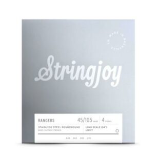 Stringjoy Rangers | Light Gauge (45-105) 4 String Long Scale Stainless Steel Bass Guitar Strings