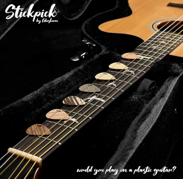 Stickpick flexible real wood guitar picks (German Made) Buy Guitars & Accesories South Africa
